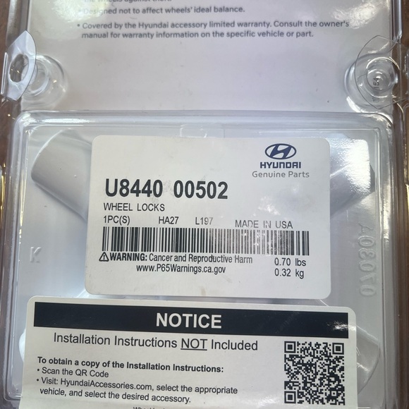 Wheel lock lugnuts - Picture 2 of 2